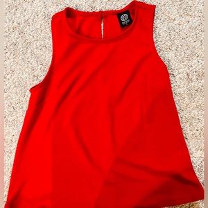 Bobeau Sleeveless Red Tunic Size S